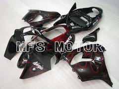 Kawasaki NINJA ZX9R 2000-2001 ABS verkleidung - Flamme - Schwarz Rot - MFS3830