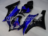 Yamaha YZF-R6 2006-2007 Injection ABS verkleidung - Factory Style - Blau Schwarz Matt - MFS3851
