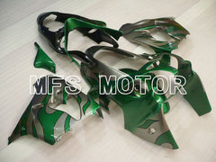 Kawasaki NINJA ZX9R 2000-2001 ABS verkleidung - Flamme - Grün Silber - MFS3854