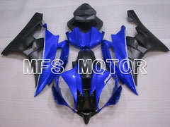 Carrocería con inyección ABS Yamaha YZF-R6 2006-2007 - Estilo de fábrica - Azul Negro Mate - MFS3855