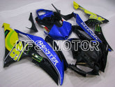 Yamaha YZF-R6 2008-2016 Injection ABS verkleidung - Monster - Blau Schwarz - MFS3864