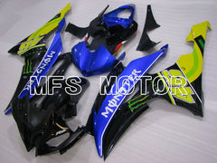 Carénage ABS injecté Yamaha YZF-R6 2008-2016 - Monster - Bleu Noir - MFS3864