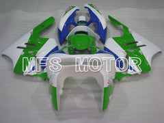 Kawasaki NINJA ZX9R 1994-1997 ABS-Verkleidung - Factory Style - Blau Grün Weiß - MFS3897