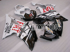 Carénage ABS injecté Yamaha YZF-R6 2008-2016 - FIAT - Blanc Noir - MFS3901