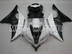 Yamaha YZF-R6 2008-2016 Injection ABS Fairing - Factory Style - Matte Black White - MFS3906