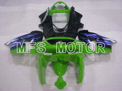 Kawasaki NINJA ZX9R 1998-1999 ABS-Verkleidung - Factory Style - Lila Grün Schwarz - MFS3926