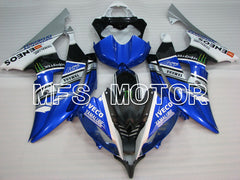 Carénage ABS injecté Yamaha YZF-R6 2008-2016 - Monster - Bleu Noir - MFS3931