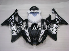 Yamaha YZF-R6 2008-2016 Injection ABS Fairing - Factory Style - Black White - MFS3938