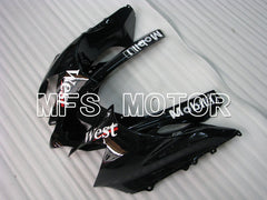 Carénage ABS injecté Kawasaki NINJA ZX10R 2004-2005 - Ouest - Noir Blanc - MFS3971