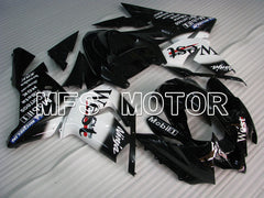 Carénage ABS injecté Kawasaki NINJA ZX10R 2004-2005 - Ouest - Noir Blanc - MFS3971