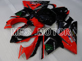 Kawasaki NINJA ZX10R 2004-2005 Injection ABS Fairing - Monster - Black Red - MFS3982