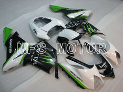 Carénage ABS injecté Kawasaki NINJA ZX10R 2004-2005 - Monster - Noir Blanc - MFS3985