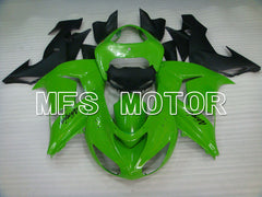 Kawasaki NINJA ZX10R 2006-2007 Injection ABS Fairing - Factory Style - Black Green - MFS3995