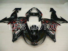 Kawasaki NINJA ZX10R 2006-2007 Injection ABS verkleidung - Flamme - Schwarz - MFS3999