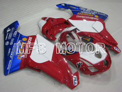 Ducati 749 / 999 2003-2004 Injection ABS Fairing - Others - Red wine color White - MFS4028