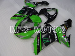 Kawasaki NINJA ZX10R 2006-2007 Injection ABS verkleidung - Monster - Schwarz Grün - MFS4034