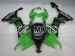 Kawasaki NINJA ZX10R 2008-2010 Injection ABS verkleidung - Monster - Schwarz Grün - MFS4045