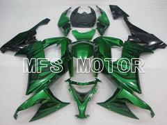 Kawasaki NINJA ZX10R 2008-2010 Injection ABS Fairing - Flame - Black Green - MFS4052