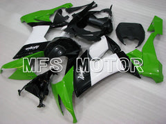 Kawasaki NINJA ZX10R 2008-2010 Injection ABS verkleidung - Factory Style - Schwarz Grün Weiß - MFS4055