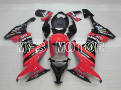 Kawasaki NINJA ZX10R 2008-2010 Injection ABS verkleidung - Monster - Schwarz Rot - MFS4061