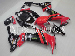 Kawasaki NINJA ZX10R 2008-2010 Injection ABS verkleidung - Monster - Schwarz Rot - MFS4061