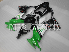Kawasaki NINJA ZX10R 2008-2010 Injection ABS verkleidung - Monster - Schwarz Grün Weiß - MFS4064