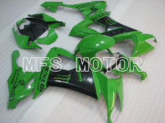 Kawasaki NINJA ZX10R 2008-2010 Injection ABS verkleidung - Monster - Schwarz Grün - MFS4078