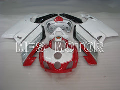 Carénage ABS injecté Ducati 749 / 999 2005-2006 - Style usine - Rouge Argent Blanc - MFS4079