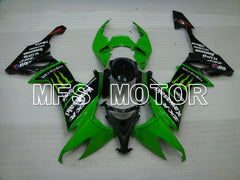 Kawasaki NINJA ZX10R 2008-2010 Injection ABS verkleidung - Monster - Schwarz Grün - MFS4080
