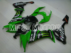 Kawasaki NINJA ZX10R 2008-2010 Injection ABS verkleidung - Monster - Schwarz Grün - MFS4080