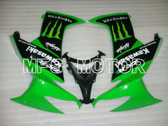 Kawasaki NINJA ZX10R 2008-2010 Injection ABS verkleidung - Monster - Schwarz Grün - MFS4080