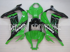 Kawasaki NINJA ZX10R 2011-2015 Injection ABS Fairing - Monster - Black Green - MFS4087