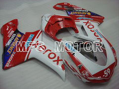 Ducati 848 / 1098 / 1198 2007-2011 Injection ABS Fairing - Xerox - Red White - MFS4092