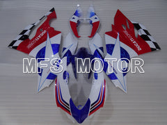 Carénage ABS injecté Ducati 1199 2011-2014 - Style usine - Rouge Blanc Bleu - MFS4096