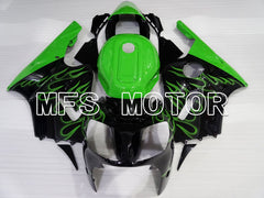 Kawasaki NINJA ZX12R 2000-2001 Injection ABS Fairing - Flame - Black Green - MFS4101