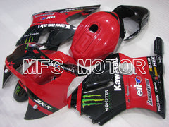 Kawasaki NINJA ZX12R 2000-2001 Injection ABS Fairing - Monster - Black Red - MFS4104