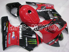 Kawasaki NINJA ZX12R 2000-2001 Injection ABS Fairing - Monster - Black Red - MFS4104