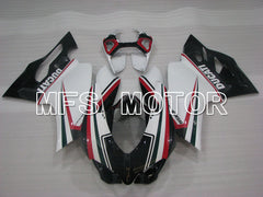 Ducati 1199 2011-2014 Injection ABS Fairing - Factory Style - Black White - MFS4105