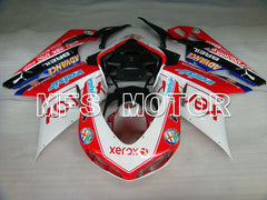 Ducati 848 / 1098 / 1198 2007-2011 Injection ABS Fairing - Xerox - Red White - MFS4106