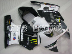 Carénage ABS injecté Kawasaki NINJA ZX12R 2000-2001 - Monster - Noir Blanc - MFS4107