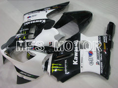 Carénage ABS injecté Kawasaki NINJA ZX12R 2000-2001 - Monster - Noir Blanc - MFS4107