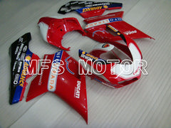 Ducati 848 / 1098 / 1198 2007-2011 Injection ABS Fairing - INFO STRADA - Red White - MFS4123