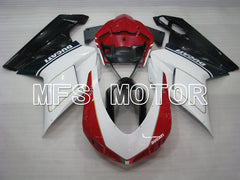 Ducati 848 / 1098 / 1198 2007-2011 Injection ABS Fairing - Factory Style - Red White - MFS4134