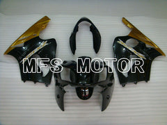 Carénage ABS injecté Kawasaki NINJA ZX12R 2002-2005 - Style usine - Noir or - MFS4135