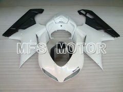 Ducati 848 / 1098 / 1198 2007-2011 Injection ABS Fairing - Factory Style - Black White - MFS4138