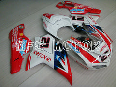 Ducati 848 / 1098 / 1198 2007-2011 Injection ABS Fairing - Xerox - Red White - MFS4146