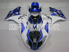 BMW S1000RR 2009-2014 Injection ABS verkleidung - Factory Style - Weiß Blau - MFS4155
