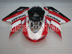 Ducati 848 / 1098 / 1198 2007-2011 Injection ABS Fairing - Factory Style - Red White - MFS4159