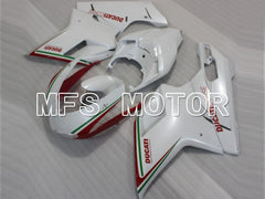 Ducati 848 / 1098 / 1198 2007-2011 Injection ABS Fairing - Factory Style - Red White - MFS4162
