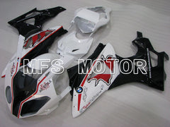 BMW S1000RR 2009-2014 Einspritz-ABS-Verkleidung - Factory Style - Schwarz Weiß - MFS4165